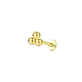 16G Flat Back Earrings for Women Stainless Steel Cartilage Stud Jewelry