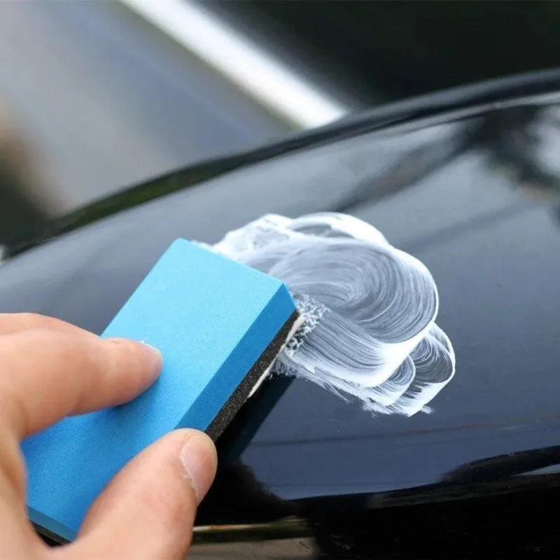 Car Ceramic Coating Sponge Applicator Kit for Wax and Glass Nano Coats - Blue & Gray Options