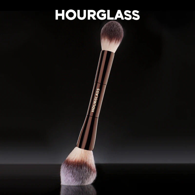 Makeup Brush No. 18 Veil Powder Brush - Soft Fiber Double Head Face Tool