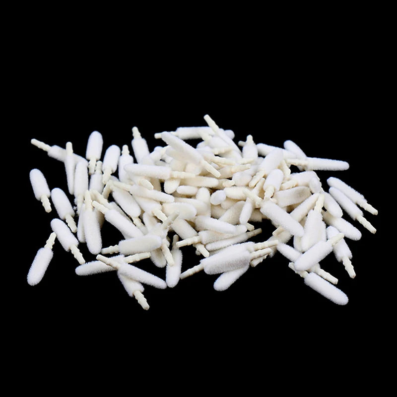 Disposable Lip Brush Heads 100 Pack for Makeup Application and Beauty Tools