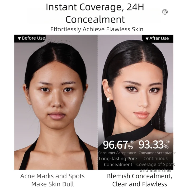 Air-Fit Makeup Foundation 2.0 with Smart Technology - 19g, Multiple Colors