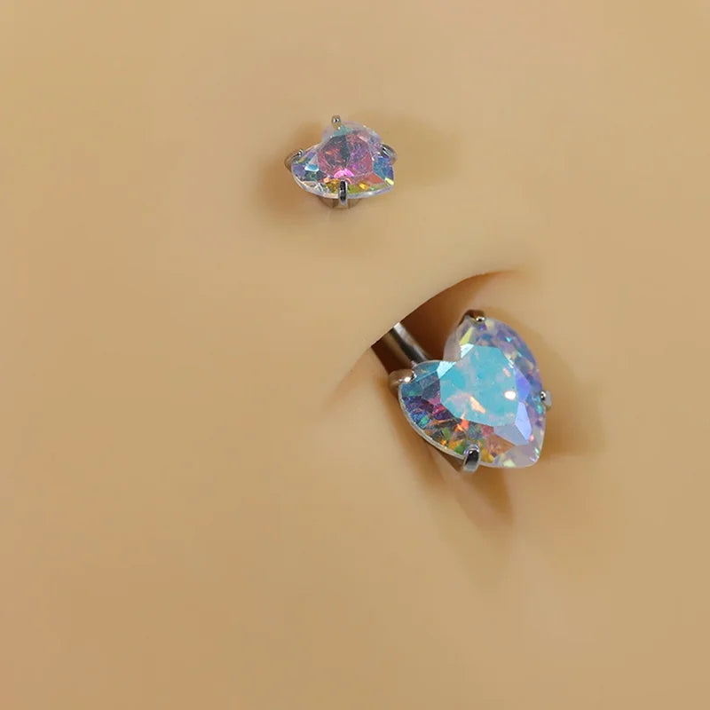 10Pcs Surgical Steel Multi-Shape Navel Rings Body Piercing Jewelry Set