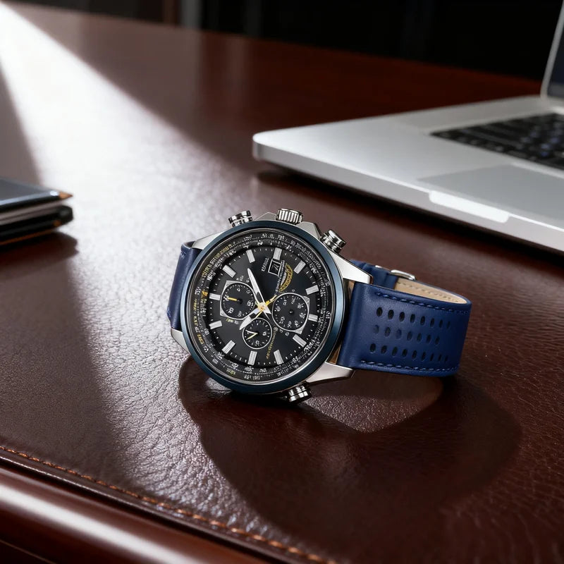 Luxury Men’s Quartz Wristwatch - Multi-Functional Business Watch with Night Glow