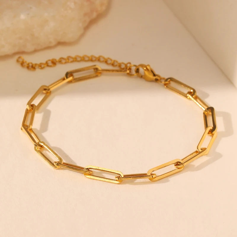 Delicate Stainless Steel Bracelet for Women - Trendy Jewelry Gift