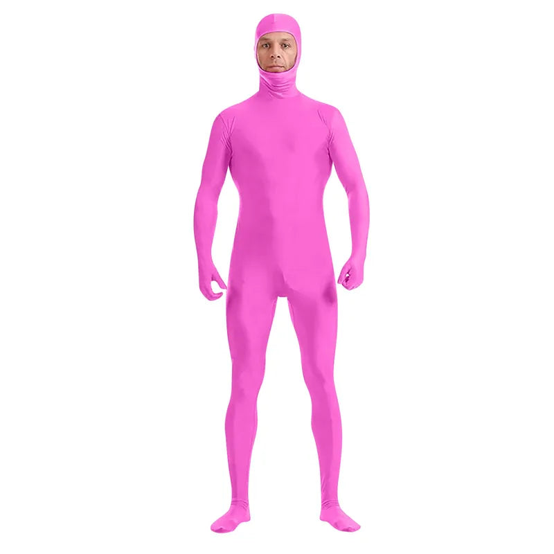 Full Body Zentai Suit Costume for Men and Women Halloween Cosplay Spandex Bodysuit