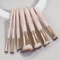 7-Piece Makeup Brush Set for Foundation Blush Powder & Concealer - Soft Synthetic Bristles