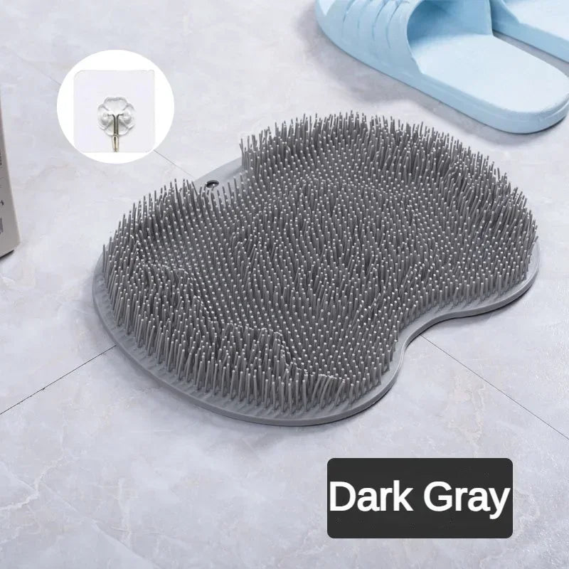 Back Scrubbing Brush Body Massage Foot Exfoliator with Suction Cups - Bath & Shower Tool