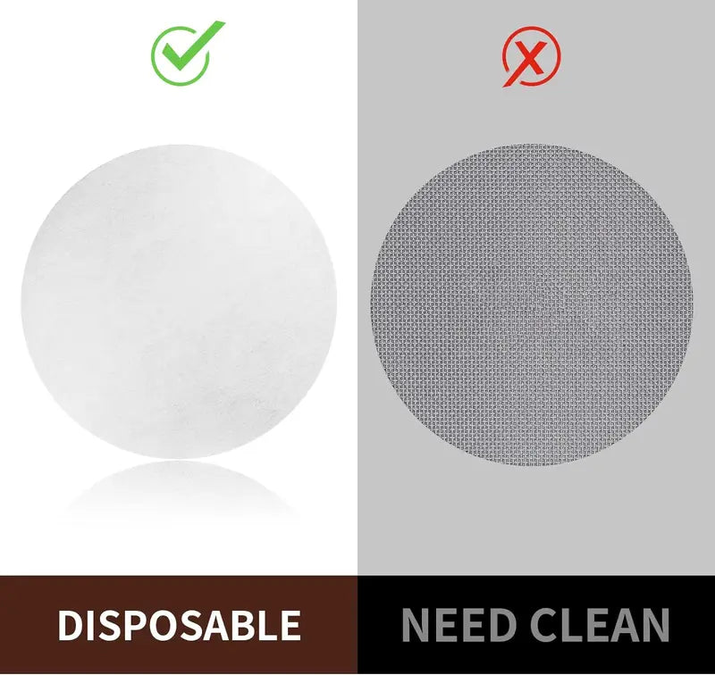 500 Pcs Unbleached 58mm Coffee Filter Puck Screen for Espresso Machines