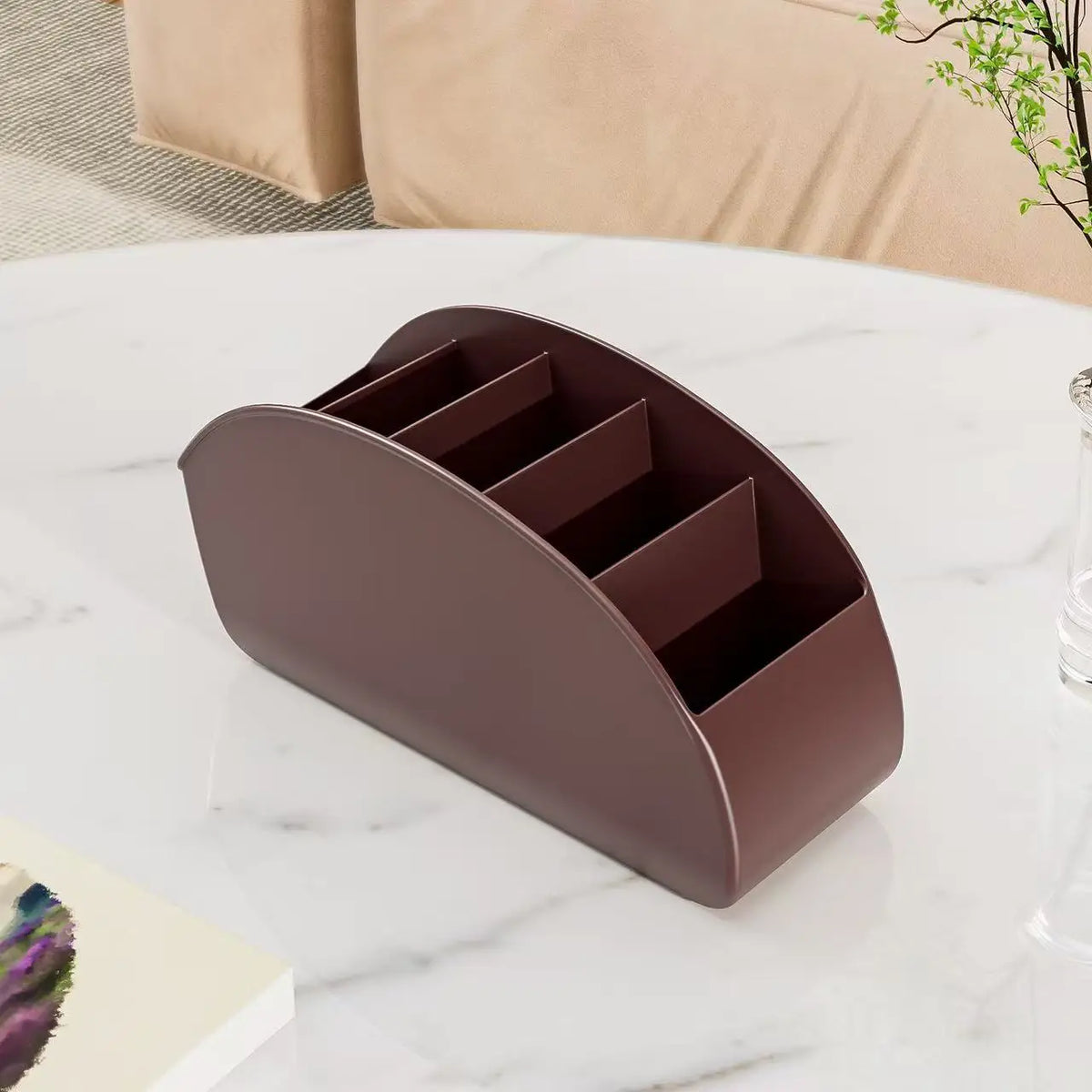 Remote Control Holder Tray Organizer for TV, Media Devices & Bedside - Space Saving