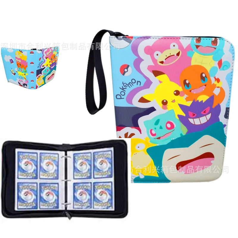 Cartoon Album 400pcs Card Book Protector for Game Cards Collection Folder
