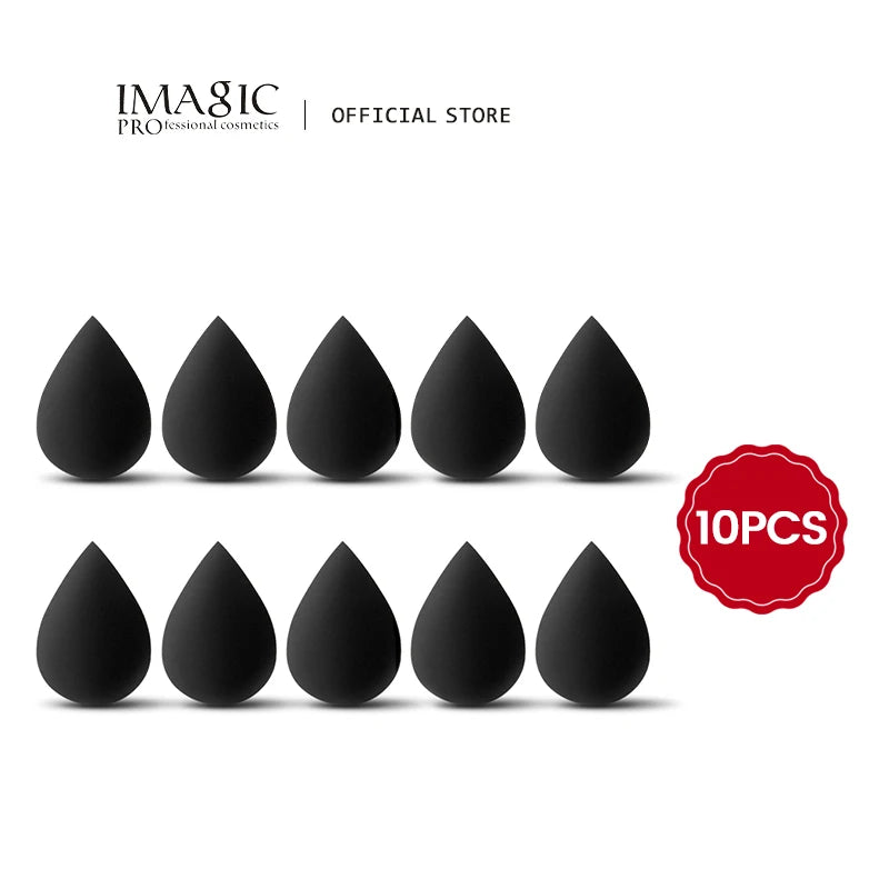 10-Pack Makeup Sponge Set Soft Colorful Cosmetic Puff for Foundation & Powder
