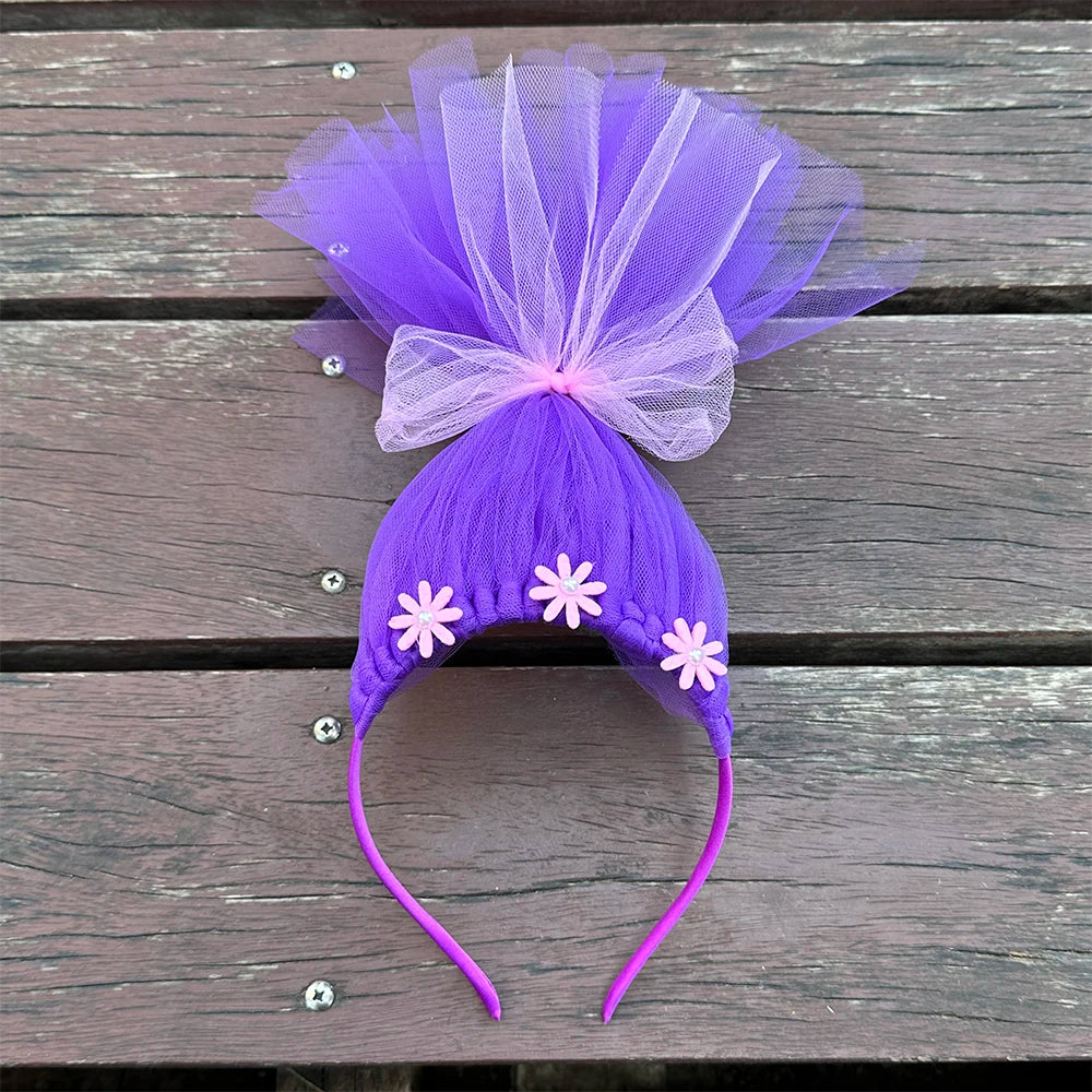 Halloween Elf Cosplay Headband for Kids - Princess Trolls Style Hair Accessory
