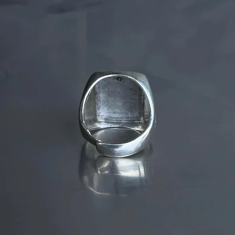Silver Faith Ring with Notre Dame Design - Religious Jewelry for Men and Women