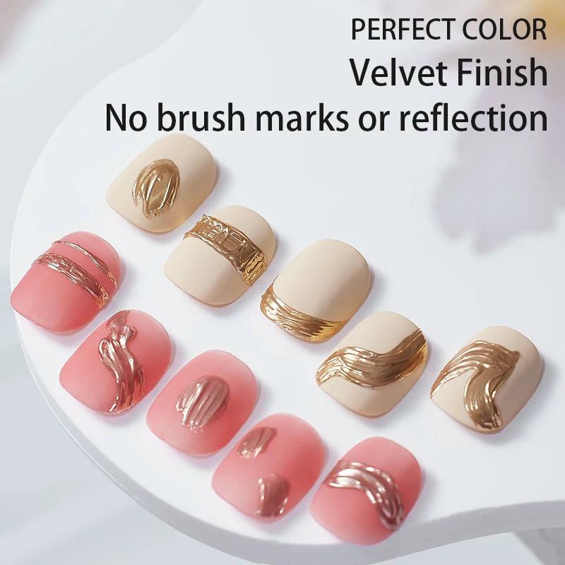 Non-Stick Matte Gel Top Coat for Nail Polish - Long Lasting & Powder-Resist