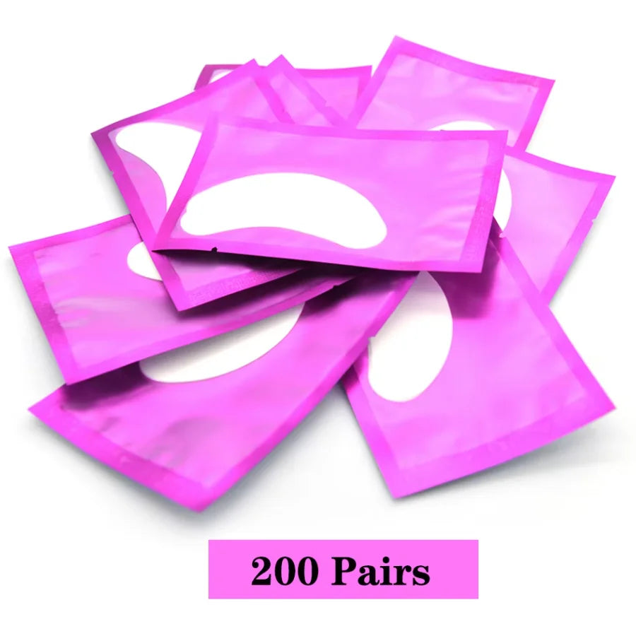 Eyelash Under Eye Patches 200 Pairs Hydrogel Eye Mask Gasket Makeup Tools