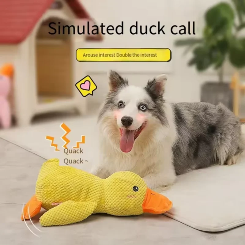 Large Dog Interactive Plush Toy - Biting, Chewing, Teething, Boredom Relief
