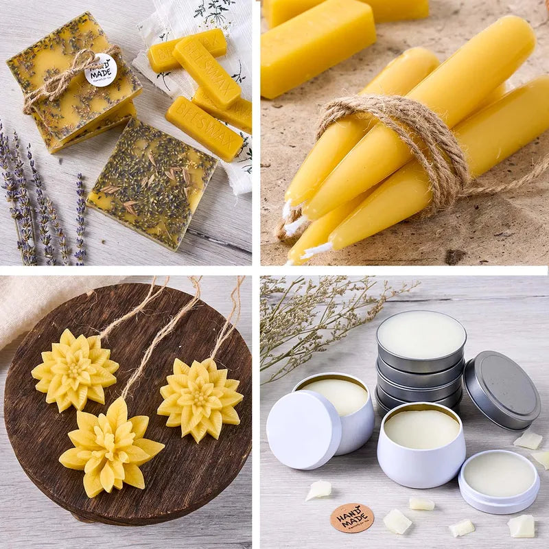 6Pcs Beeswax Candle Making Kit - Natural Scented Wax Blocks for DIY Crafts