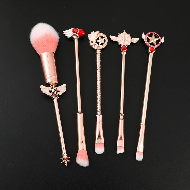 Sailor Moon Makeup Brush Set with Eyeshadow, Blush & Foundation Tools for Women