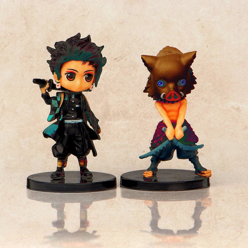 6PCS Anime Demon Slayer Action Figures Set - PVC Model Toys for Collectors