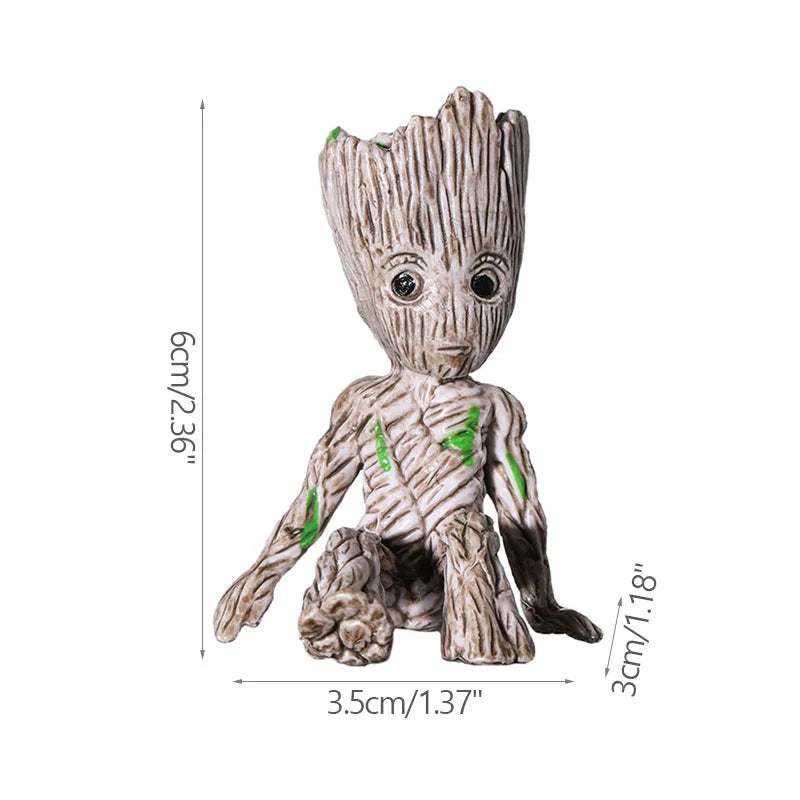 Mini Anime Groot Figurine - Desktop Decor Tree Model, Home Accessories Gift