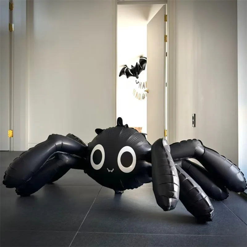 Halloween Balloon Decorations Black Spider Skull Skeleton Party Supplies