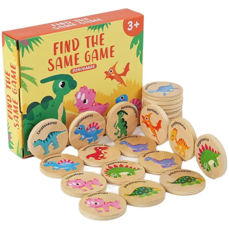 Montessori Matching Puzzle Toy Cognitive Memory Board Game Educational Toy for Children