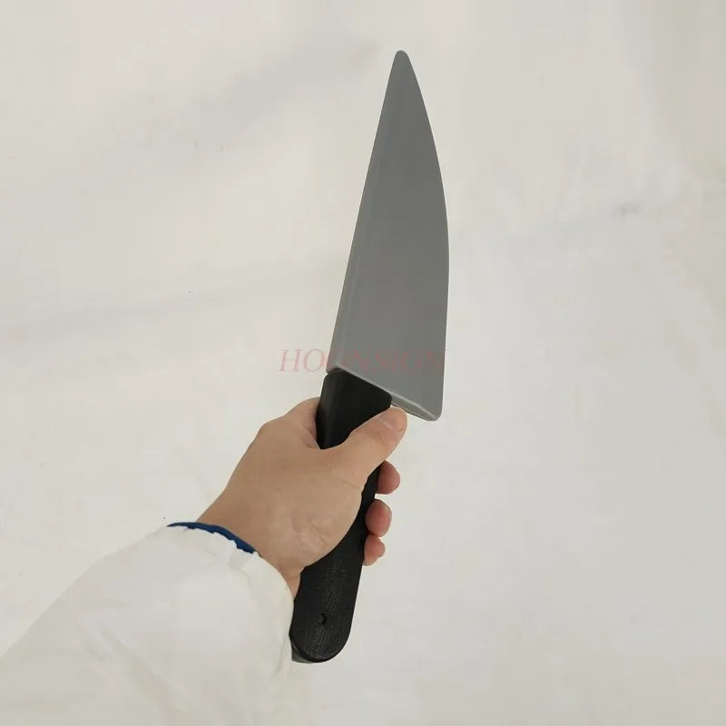 Halloween Fake Kitchen Knife Prop with Blood-Pointed Plastic Axe - Horror Cosplay Accessory