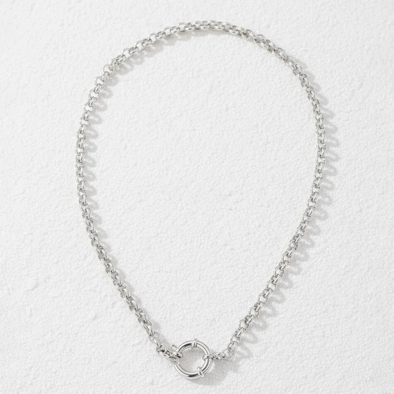 Minimalist Stainless Steel Necklace with Unique Collarbone Design – Versatile Jewelry Accessory