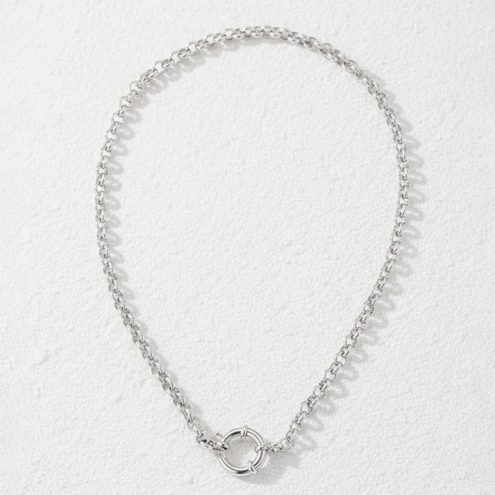 Minimalist Stainless Steel Necklace with Unique Collarbone Design – Versatile Jewelry Accessory