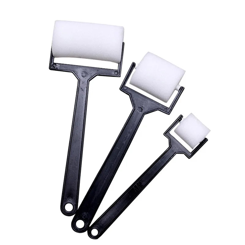 Children's Foam Paint Roller Brushes Set - 3 Piece Craft Sponge Tools