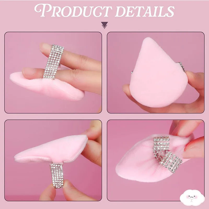 Triangular Makeup Sponges Set - Soft Face Powder Puffs 1/2/3 pcs for Cosmetics