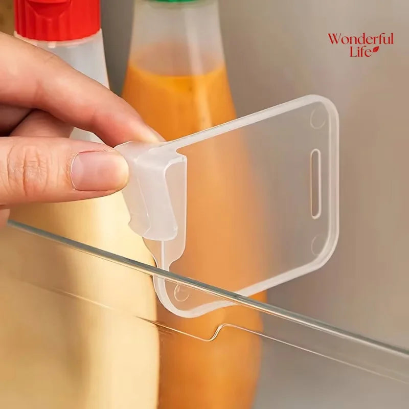 Refrigerator Storage Dividers Set - Adjustable Plastic Kitchen Organizer