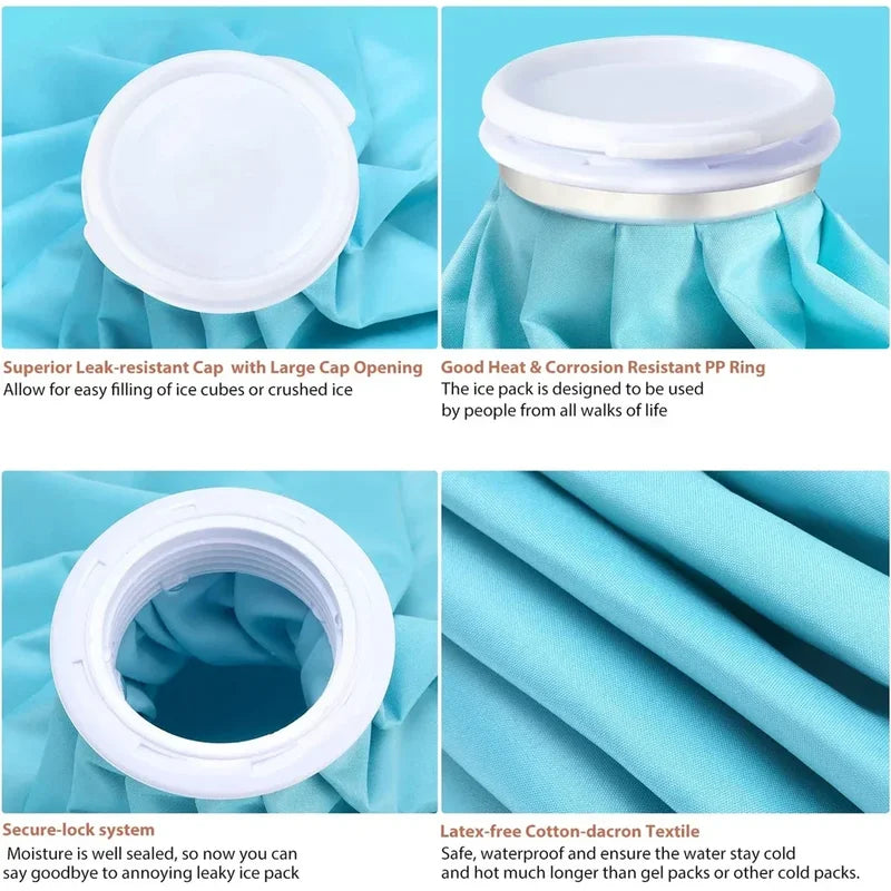 Reusable Hot & Cold Therapy Ice Bag for Injuries Pain Relief Waterproof Leak-Proof