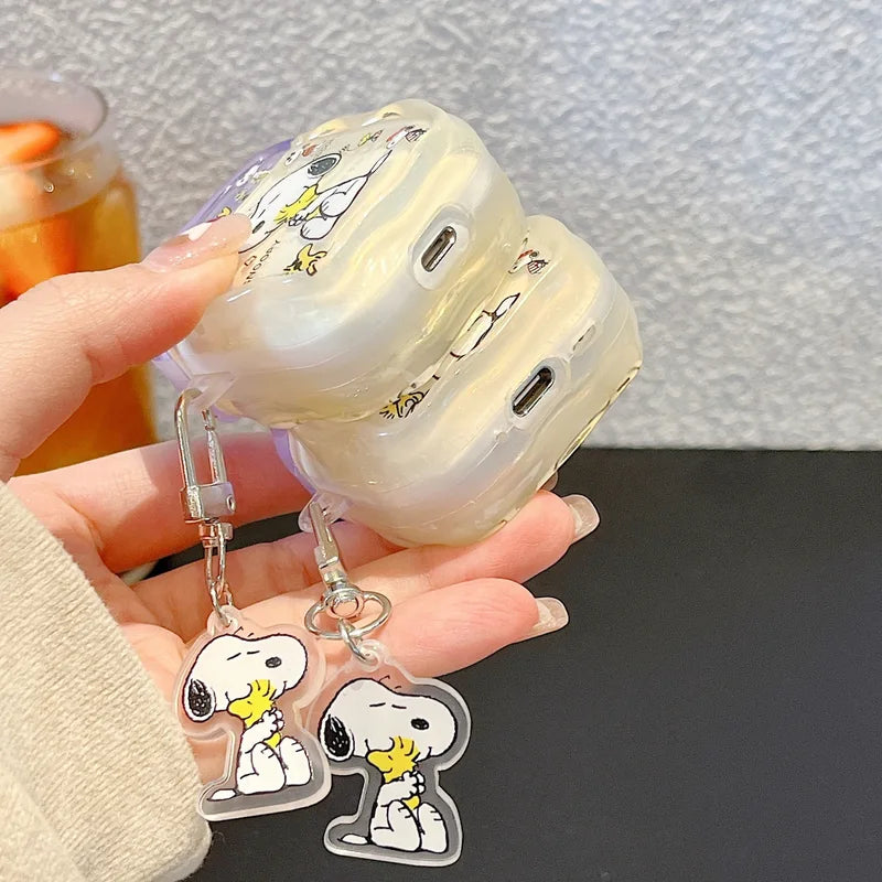 Cute Snoop Dog Headphone Case for Airpods Silicone Protective Cover - Cartoon Design