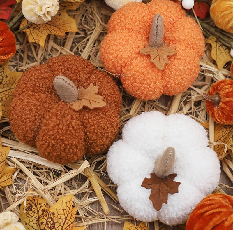 Halloween Pumpkin Ornament - Simulation Home Decor for Holiday Festivities