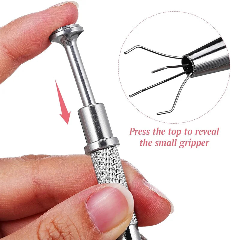 Nail Art Sponge Set with Gripping Pen for Gradient Manicure DIY Nail Tools