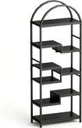 Multi-Function 3-in-1 Bookcase with Shoe Storage & Coat Rack - Entryway Organizer
