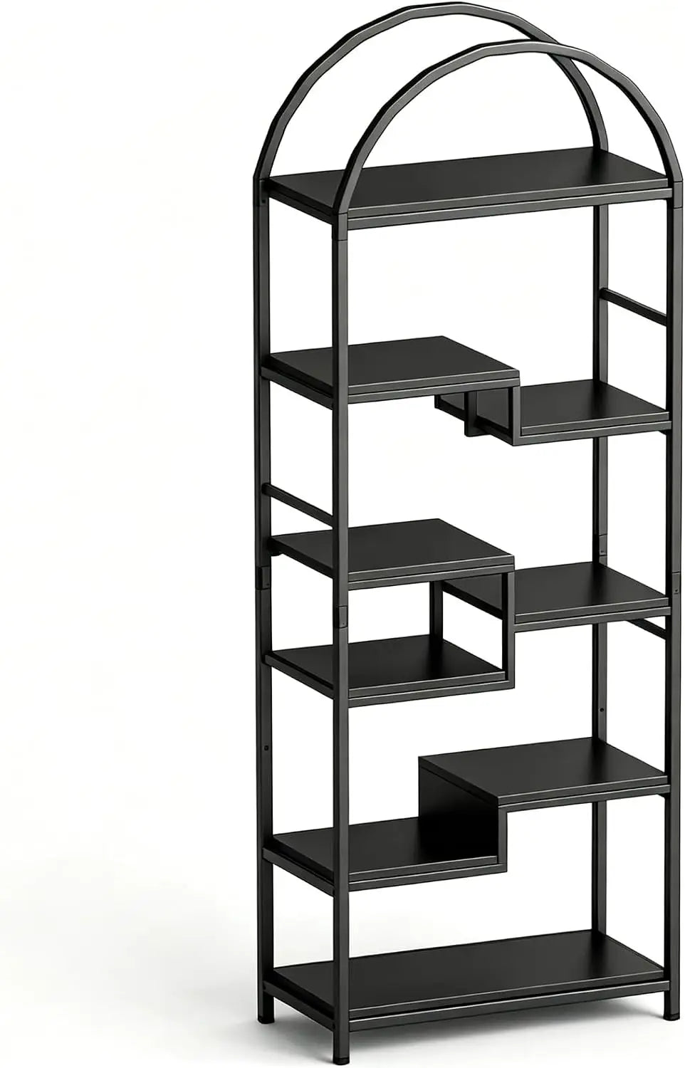 Multi-Function 3-in-1 Bookcase with Shoe Storage & Coat Rack - Entryway Organizer