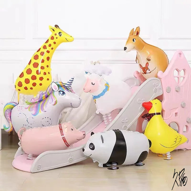 Sheep Foil Balloons Kids Party Decorations Aluminum Air Balloons - 66cm