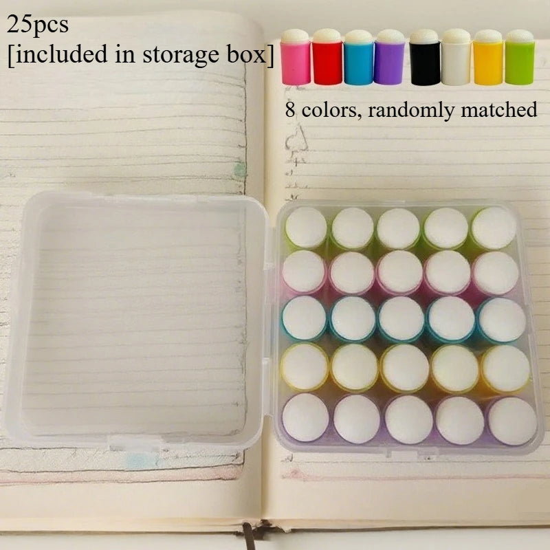 Painting Sponge Daubers Set for Ink Blending Art - Gourd Handle, Vibrant Colors, Ergonomic Grip