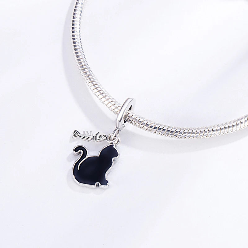 Halloween Skeleton Ghost Pumpkin Charm Beads for Jewelry Making - Gift