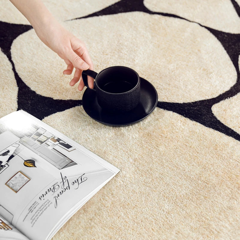 Minimalist Living Room Carpet Non Slip Soft Rug for Coffee Table and Bedroom