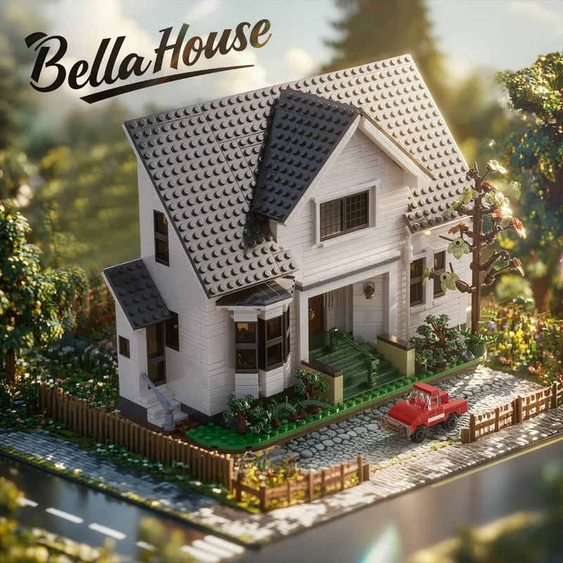 Building Block Set for Adults - Bella House Architecture Toy 1224 Pcs Gift
