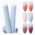 2pcs Silicone Nail Art Brushes for Gradient & Ombre Nail Designs