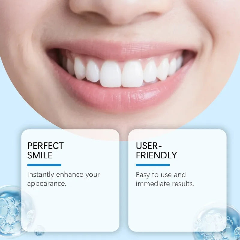 Full Denture Set Upper & Lower Silicone Fake Teeth for Daily Oral Hygiene - Men & Women