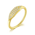 Minimalist Women's Stacking Ring Set Dainty Zirconia Gold Tone Finger Jewelry