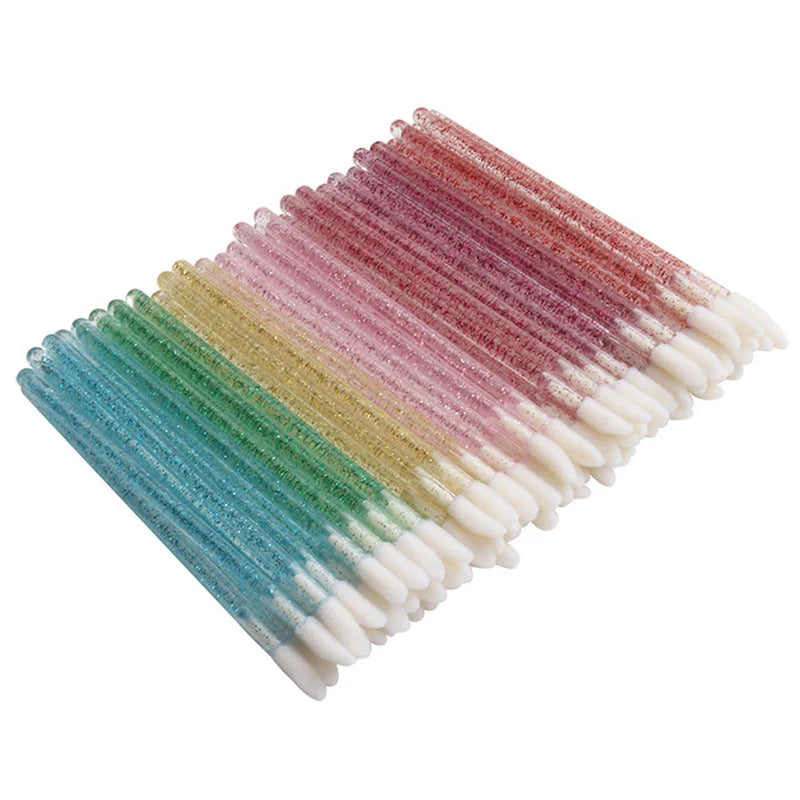 Crystal Lip Brush Applicator Wands for Lipstick & Lip Gloss - Makeup Tool Kit