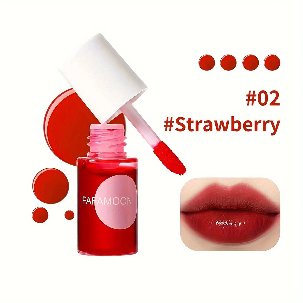 Fruity Lip Tint Water Gloss - Moisturizing Waterproof Liquid Lipstick