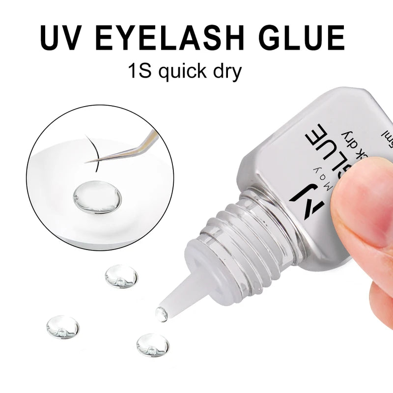 UV Lash Glue 5ML Waterproof Eyelash Extension Adhesive Fast Curing