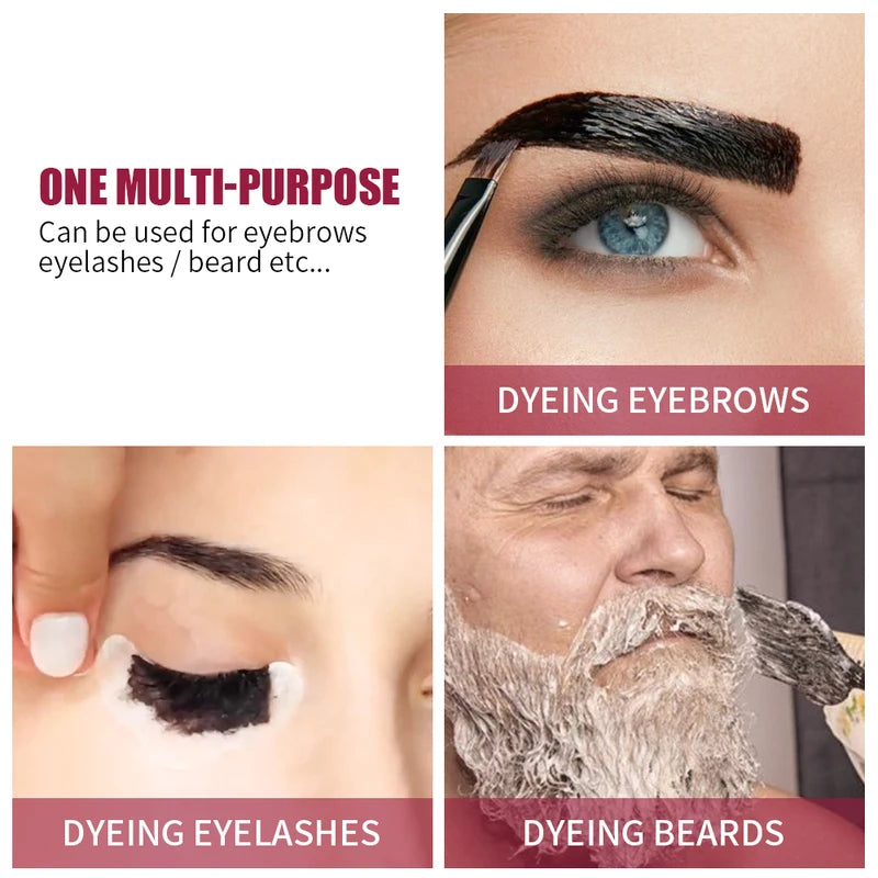 Eyelash and Eyebrow Tint Kit - Long-Lasting Mascara Lift & Dye Set